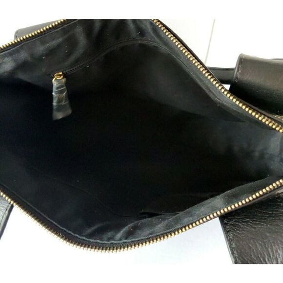 FOSSIL REISSUE BLACK HAIR ON HIDE GENUINE LEATHER TOTE SHOULDER BAG HANDBAG - Picture 10 of 10